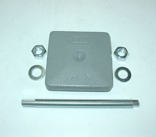 1 Maschinenfuß NEU 60x60 M10x100 grau Fräsmaschine/Drehmaschine