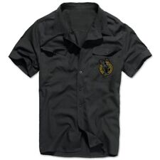 Herren Hemd Kurzarm kariert Odin Rabengott Hugin Munin Wotan Walhalla thor 