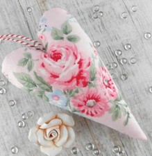 Tilda Stoffherzen Rosen aus