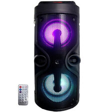 Bluetooth 5.0 Lautsprecher RGB Subwoofer Boombox Party Karaoke Player LED