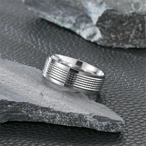 Edelstahl ring gold silber - gold,