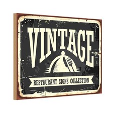 Holzschild 20x30 cm Vintage