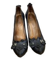 HARLOT 38,5 Schuhe Absatzschuhe Pumps Leder Schwarz