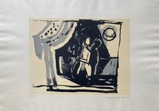 Walter Womacka: "Kompositionsstudie" , Farblithografie, 1950/87