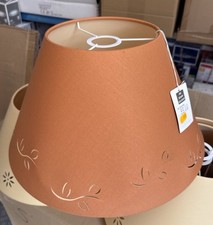 Stoffschirm E27 Textil Orange Tischleuchte Stehlampe Lampenschirm Ø40x18 /H210cm