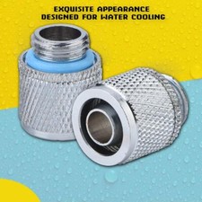 2X G1/4 Wasserkühlung Schlauch Stecker Fitting