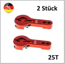 2 X RC Servoarm Servohorn Crank 25T Servohebel Alu 25 Zähne CNC MKS Futuba Savöx