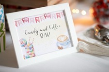 Aufsteller Candy-/Coffe-Bar Hochzeit - Hochzeitsdekoration Party