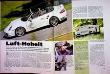 Sport Auto 10/2007 Porsche 911 997 Turbo Cabrio mit 480PS im TEST auf 2 Seiten