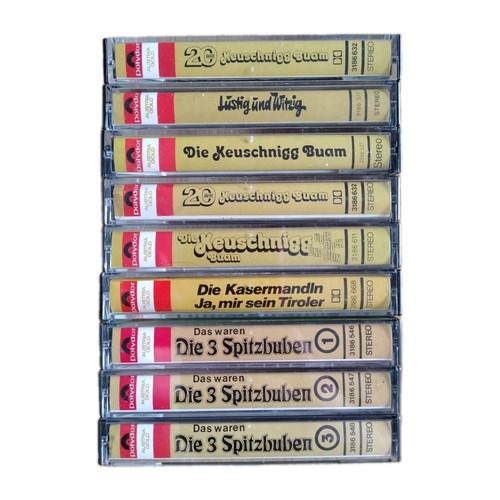 Kassetten konvolut stück - konvolut, 9