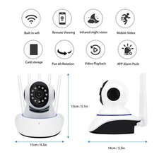 Pan Tilt Video Baby Monitor Wireless WIFI Indoor Security Camera With Night Hot