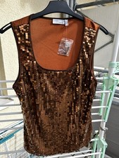 Pailletten-Top kupferfarben