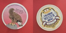 Calanda Weizen Bräu Steinadler Aquila Reale Brauerei Bierdeckel Bier