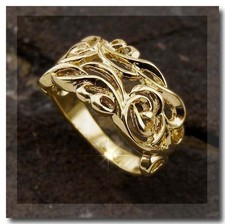 Filigraner Goldring 1,2cm