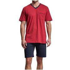 Götzburg Herren kurzer Schlafanzug Baumwolle Shorty Manhatten 1/2 Arm Pyjama