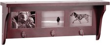 Mahagoni Holz Wandregal mit 3