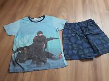Pyjama Schlafanzug Kurz Dragons Gr. 128/134
