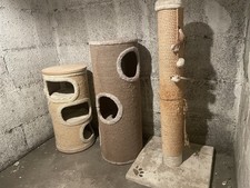 2 Kratztonne Kratzturm Kratzbaum 1 Kratzsäule – gebraucht, nur Abholung