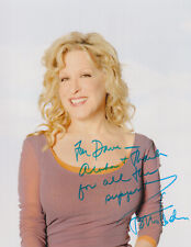 BETTE MIDLER Original Autogramm 20x25 Großfoto Top Portrait lange Widmung selten