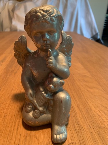 Engel silber mit teddy - silber,