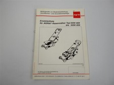 Agria 5200 809 bis 859 Rasenmäher Ersatzteilliste Ersatzteilkatalog 1995