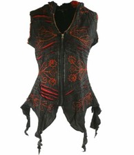 Jacke Weste Nepal Goa Hippie Witchy Ethno Pagan grün schwarz blau 36 38 40 42