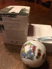 Weihnachtskugel Hutschenreuther 1987 limit. Auflage Motiv Kasperletheater, NEU