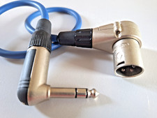 Audiokabel mit 3-poligem XLR NEUTRIK Stecker Male auf Winkelstecker Klinke Q15