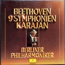 Beethoven - 9 Symphonies, KARAJAN, BPO, 8 LP, DGG, STEREO