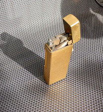 DUNHILL  ROLLAGAS-SWISS FEUERZEUG  Vergoldet - Lighter80er Jahre - Guter ZUSTAND