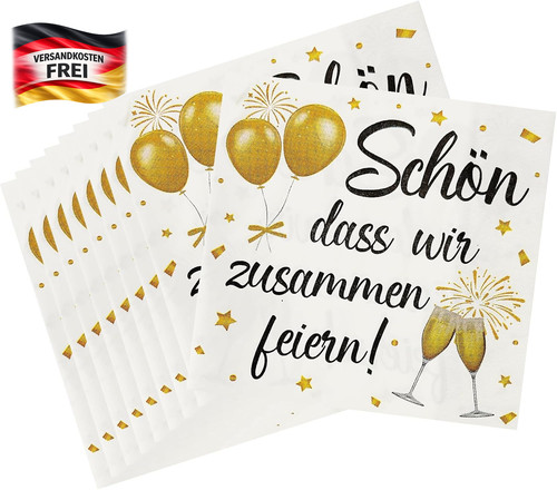Servietten geburtstag - servietten, 60
