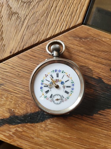 Antike taschenuhr 800er silber - taschenuhr,