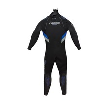 Cressi Castoro Herren Einteiliger Tauchanzug Neopren 5 mm, Schwarz/Blau, Gr.M