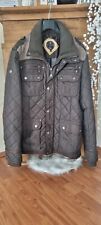 Dreimaster Winterjacke Herren Gr. L Braun, Materialmix
