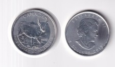 Silbermünze 1 OZ Kanada 5 Dollar 2013 Antilope Wildlife Serie Stempelglanz