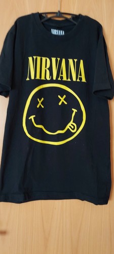 Herren shirt schwarz nirvana - herren,