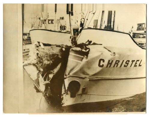 Altes foto frachter christel - frachter,
