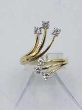 wunderschöner Ring mit ca. 0,4 ct. Brillant Gold 585 punziert RG 49