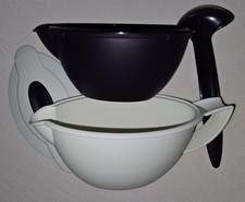 Tupperware Sauciere 550ml Lila Weiß mit Soßenkelle Top Zustand Neuwertig RAR