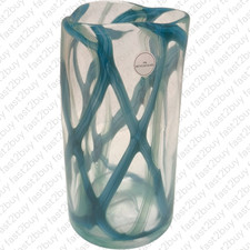 H&M Große Glasvase Türkis