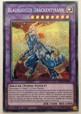 Blauäugiger Drachentyrann Neu Secret Rare Yugioh deutsch Weißer Drache Deck