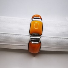 SBM Staatlich Bernstein Manufaktur Königsberg Armband 800 Silber Butterscotch