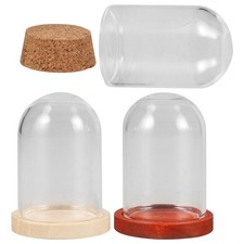  3 Sets Glaskuppel Mit Sockel