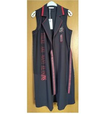 VIA VIA Longweste schwarz-rot