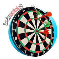 Dartscheibe ca. 29 cm GROß mit 4 Pfeilen Dartspiel Dart Scheibe Pfeile Pfeil NEU