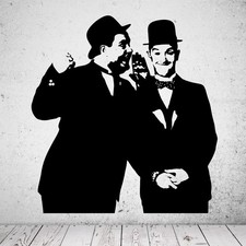 Wandtattoo Dick und Doof -