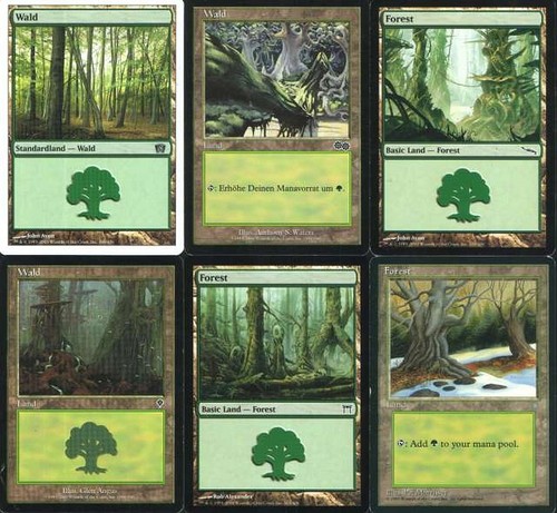 Mtg 20x grüne - 20x, (forest)