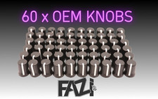 60 x SCHWARZE KNÖPFE OEM DJ