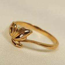 dezenter russischer Ring 583 Rotgold Gold Fingerring / CU 330(55)