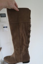 Bugatti, Overknee, kniehoch, Stiefel, 41, Schnürrungen, Braun Ibizalook
